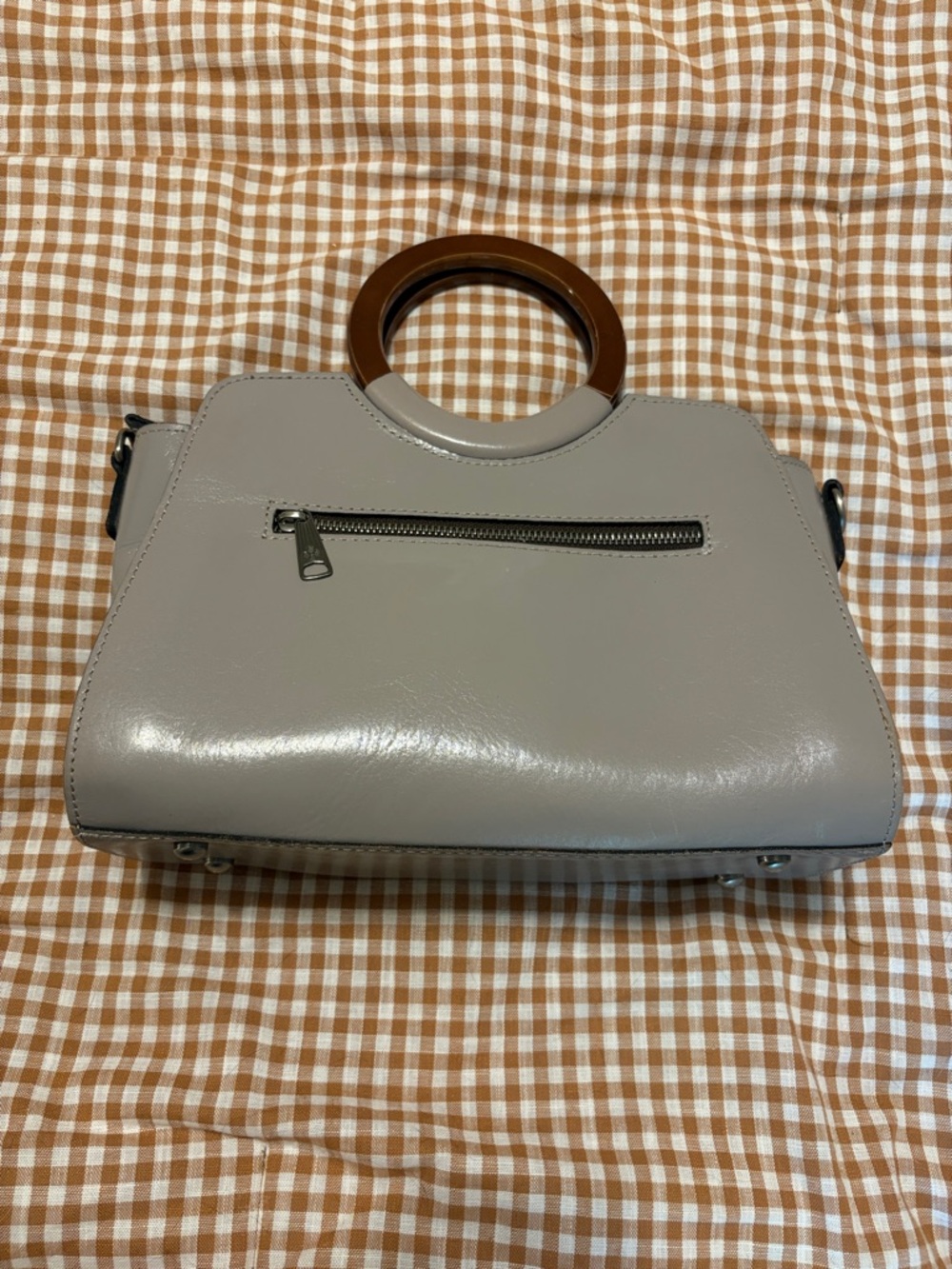 Patricia Nash Lyon Leather Tote with Brown Round Handles - Picture 5 of 8